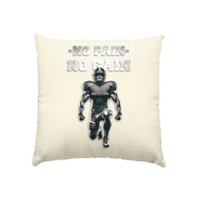 No Pain No Gain Metal  - Kissen natur 40x40cm