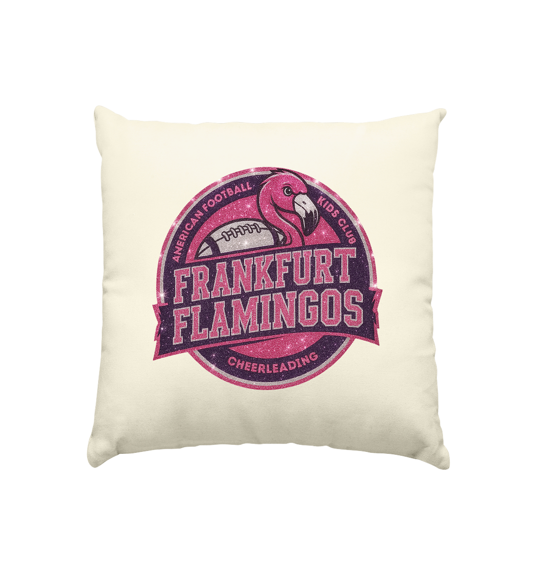 Frankfurt Flamingos - Cushion natural 40x40cm