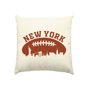New York Football Silhoutte  - Kissen natur 40x40cm