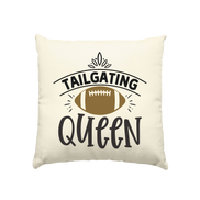 Tailgating Queen - Kissen natur 40x40cm