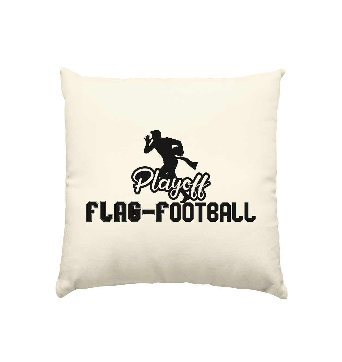 Playoff Flag Football Men Black - Cushion natural 40x40cm
