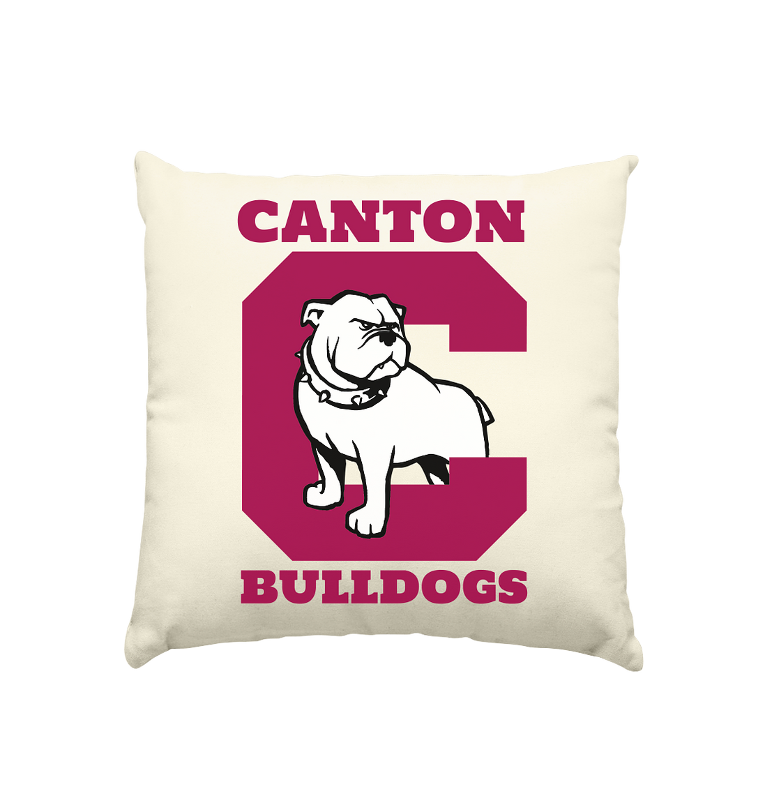 Canton Bulldogs - Kissen natur 40x40cm