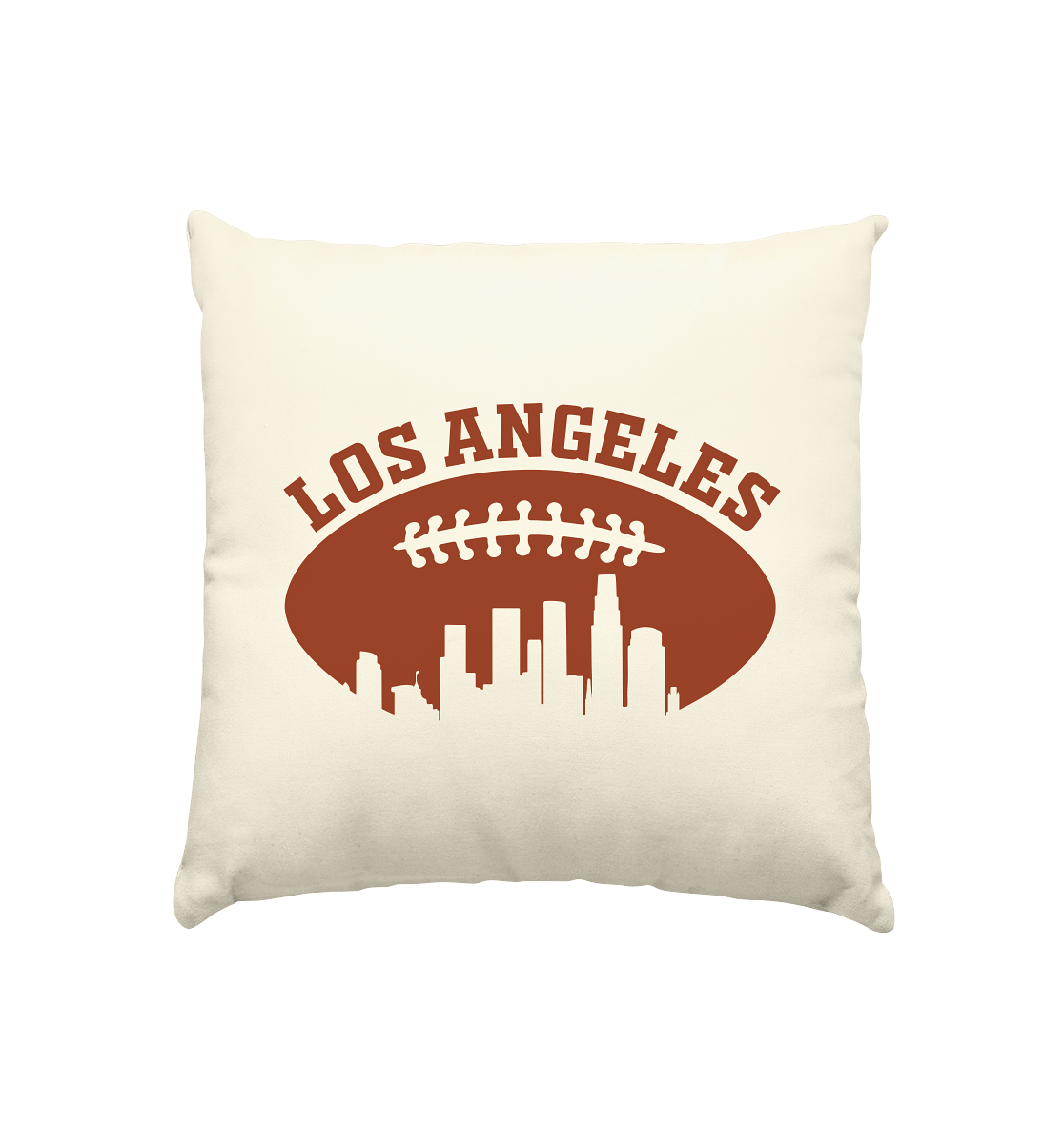 Los Angeles Football Silhouette - Kissen natur 40x40cm