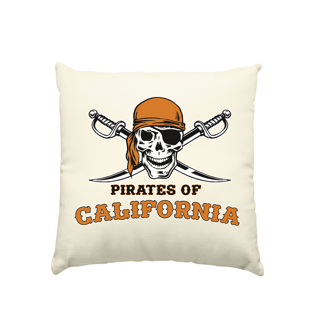 Pirates of California - Kissen natur 40x40cm