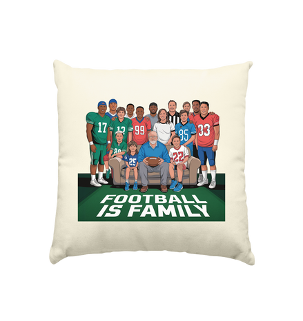 Football is Family - Kissen natur 40x40cm