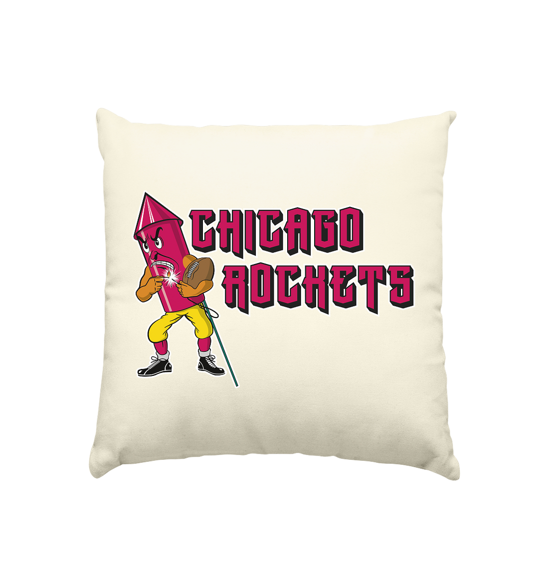 Chicago Rockets - Kissen natur 40x40cm
