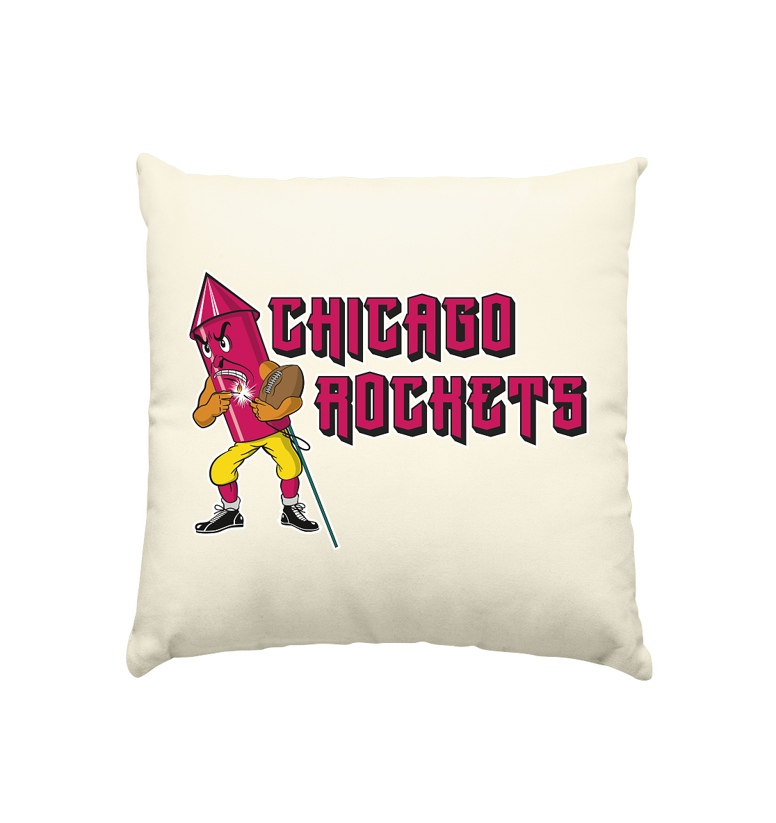 Chicago Rockets - Kissen natur 40x40cm