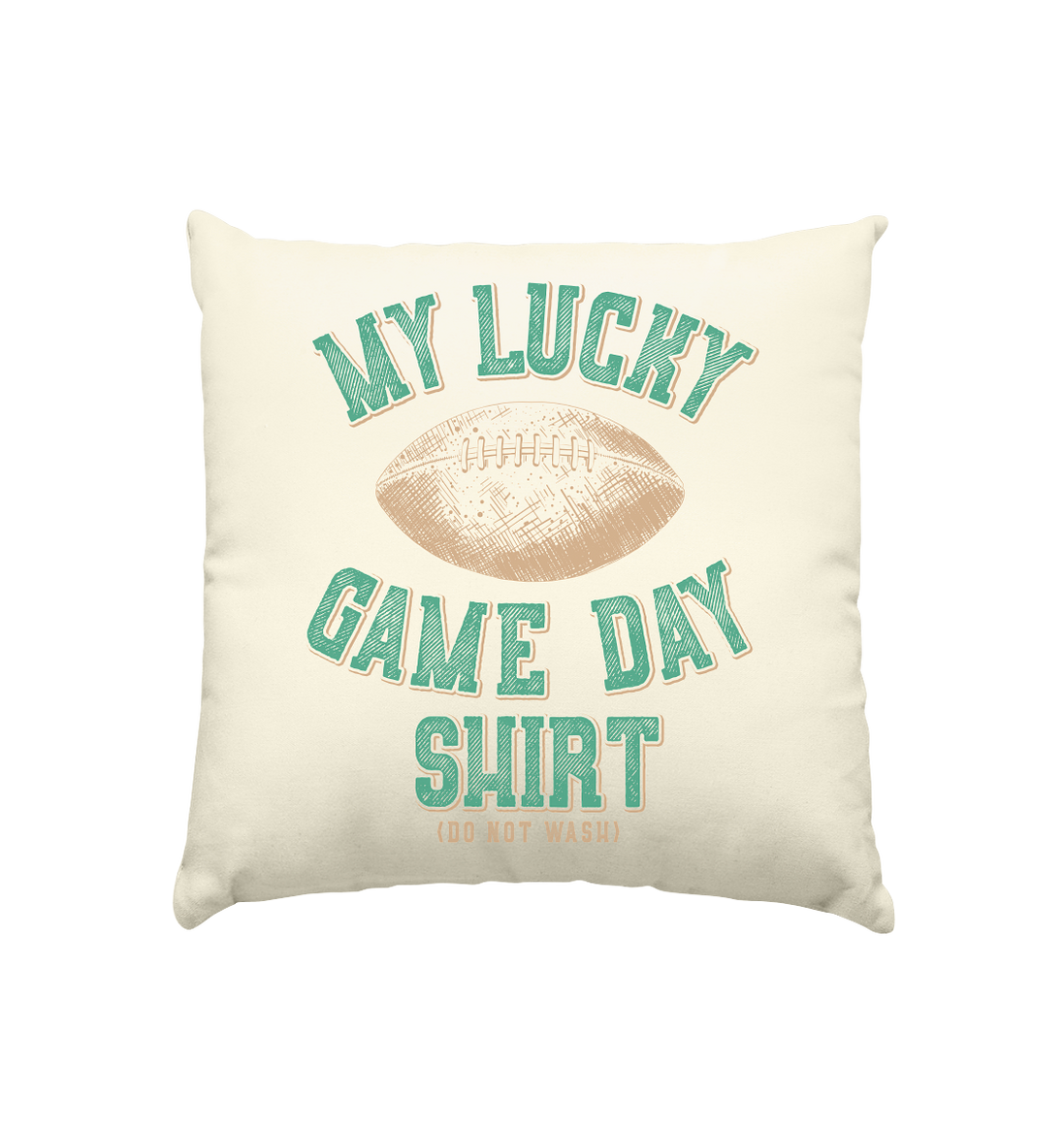 My Lucky Game Day Shirt - Cushion natural 40x40cm
