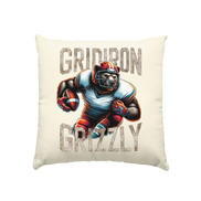 Gridiron Grizzly - Kissen natur 40x40cm
