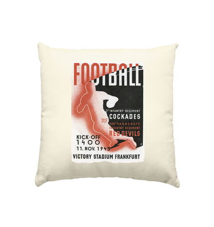 Red Devils Frankfurt 1945 - Kissen natur 40x40cm