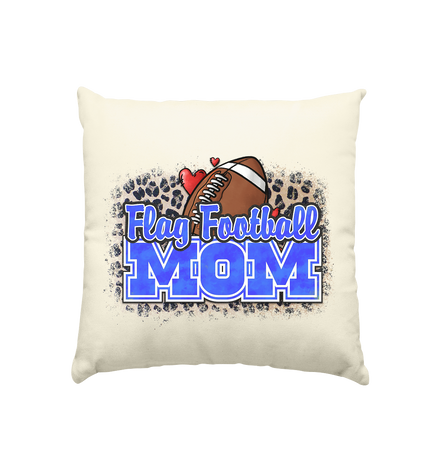 Flag Football Mom - Kissen natur 40x40cm