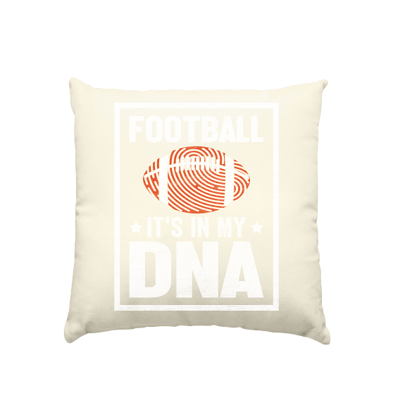 Football DNA - Kissen natur 40x40cm