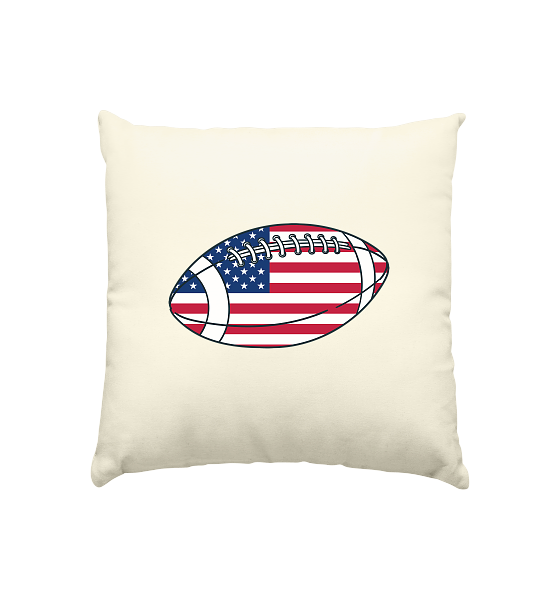 USA Football - Kissen natur 40x40cm