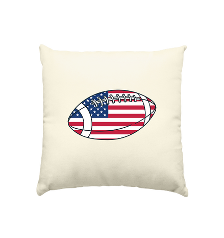 USA Football - Kissen natur 40x40cm