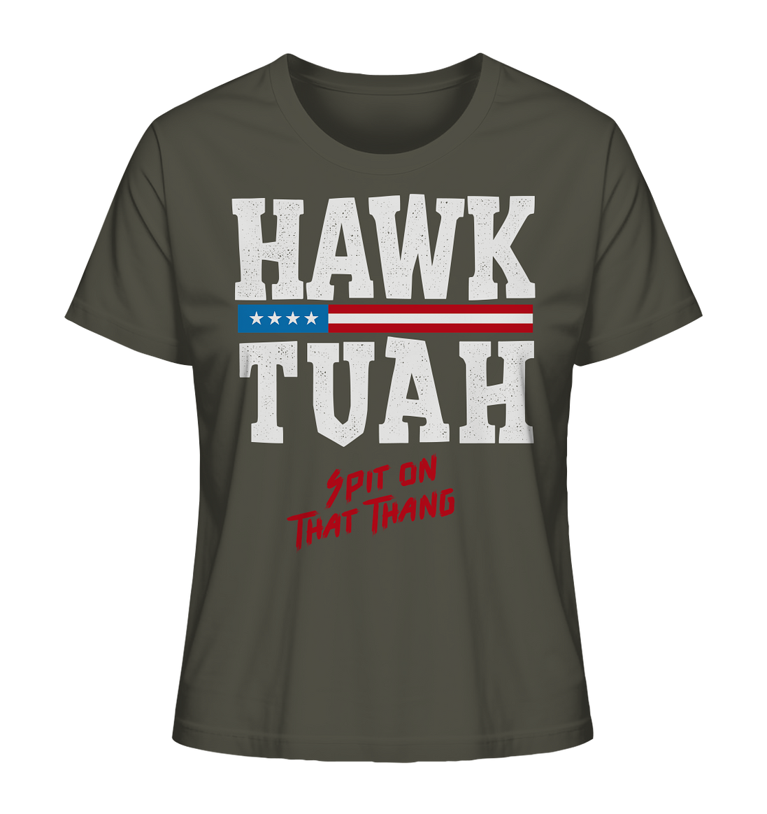 Hawk Tuah White - Ladies Organic Shirt