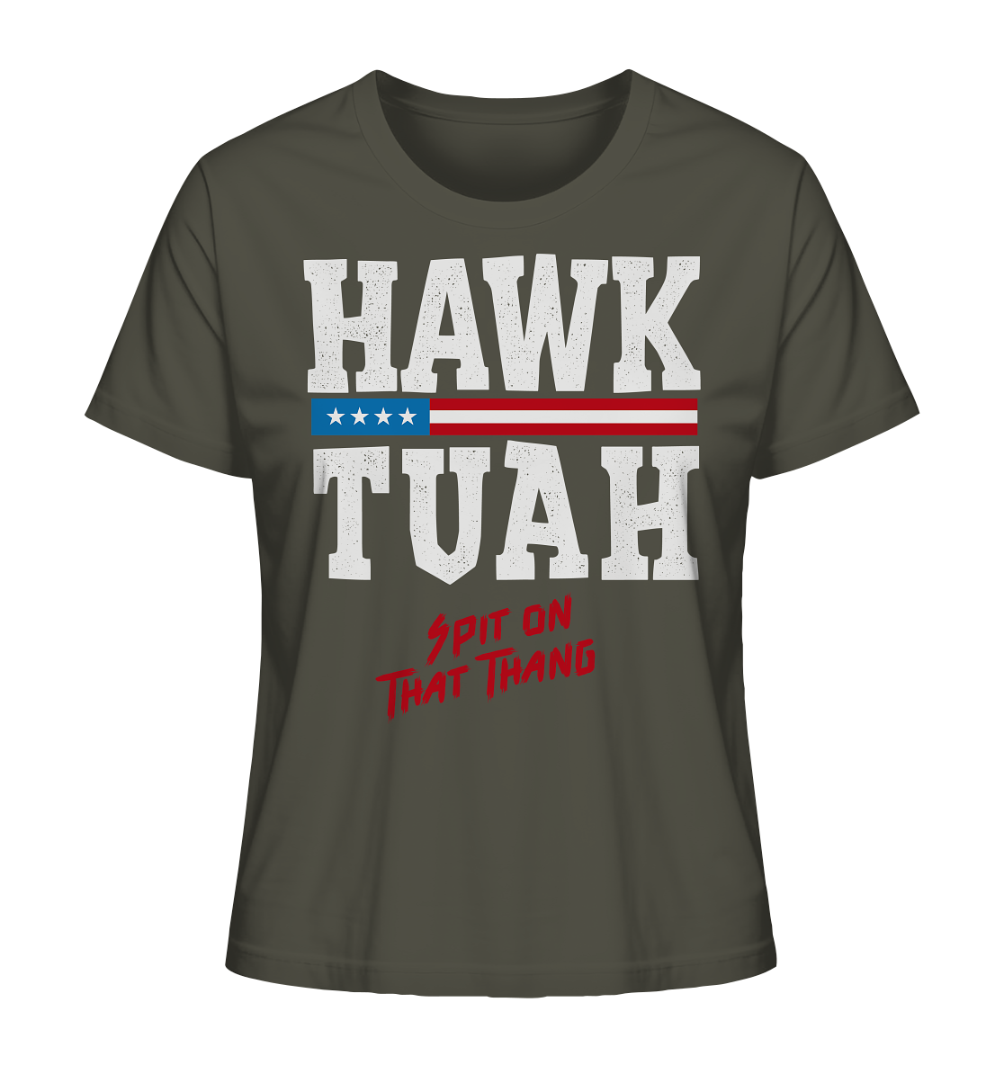 Hawk Tuah White - Ladies Organic Shirt