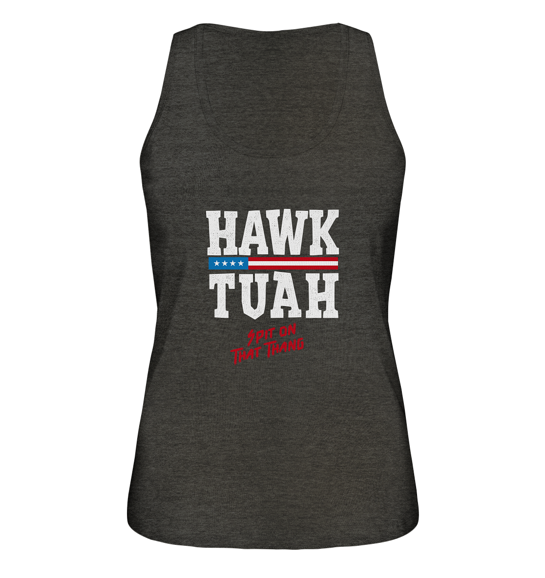 Hawk Tuah White - Women's Organic Tank Top