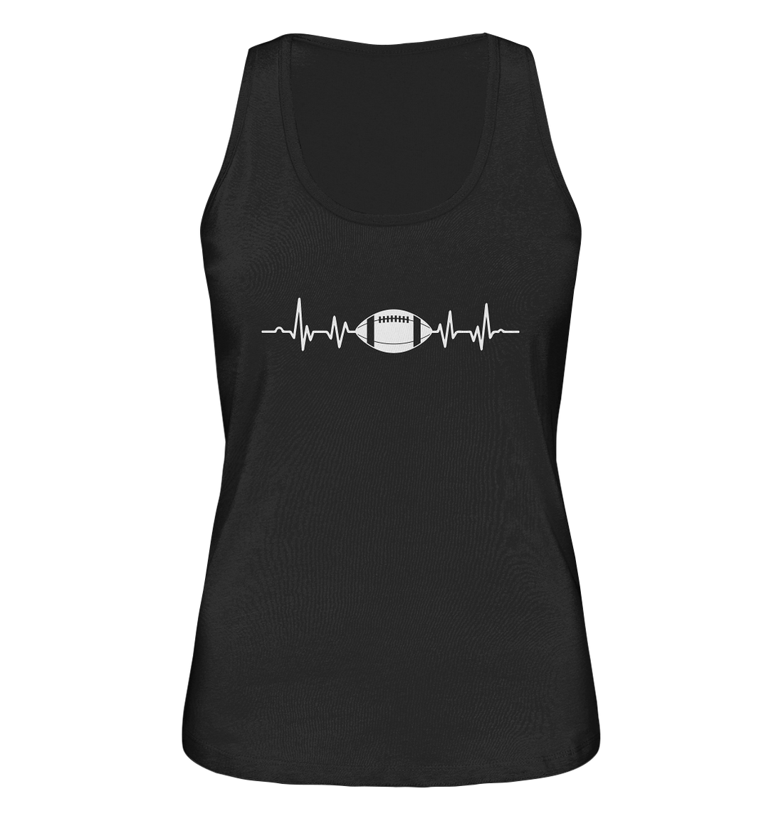 Football Heartbeat - Ladies Organic Tank-Top