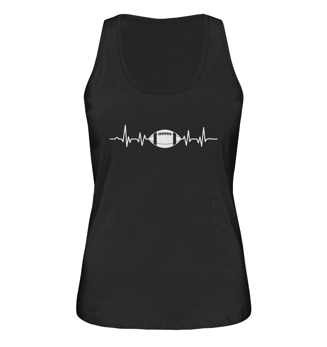 Football Heartbeat - Ladies Organic Tank-Top