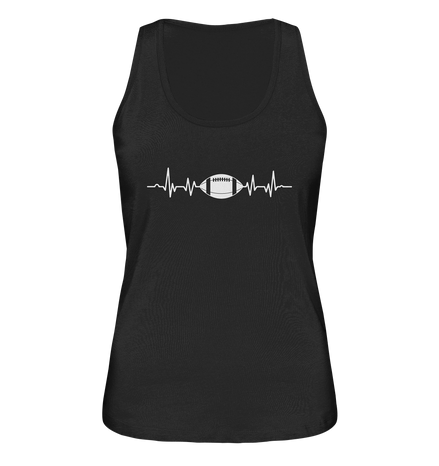 Football Heartbeat - Ladies Organic Tank-Top