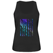 USA Football Flag  - Ladies Organic Tank-Top