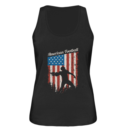 American Football Banner - Ladies Organic Tank-Top