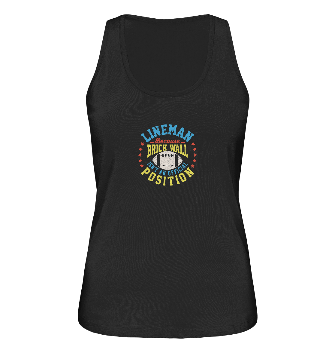 Lineman Brick Wall - Ladies Organic Tank-Top