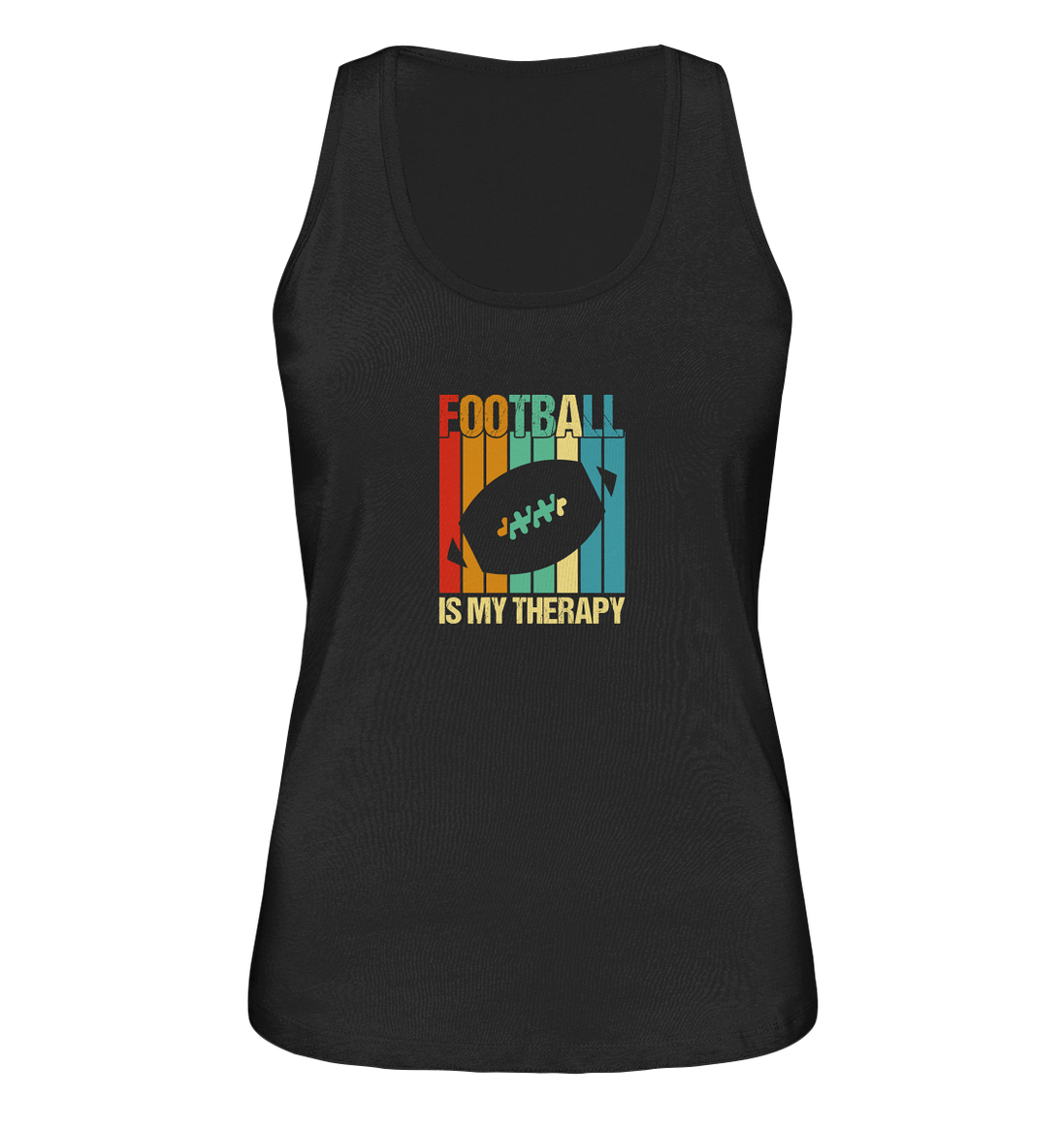 Football is my Therapy - Ladies Organic Tank-Top