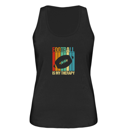 Football is my Therapy - Ladies Organic Tank-Top