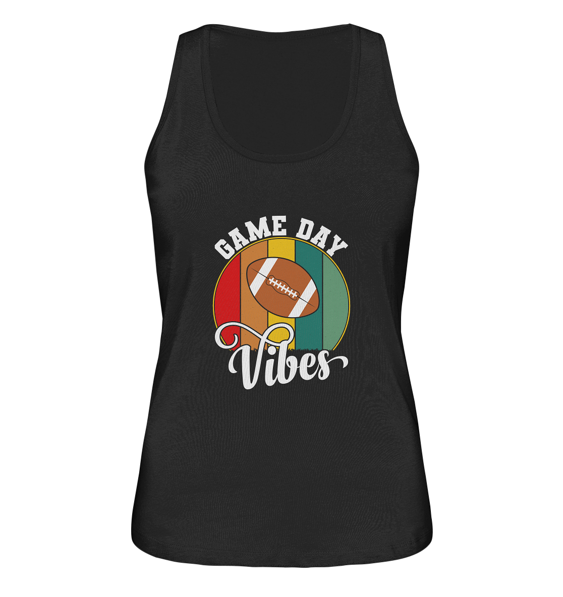 Game Day Vibes White - Ladies Organic Tank-Top