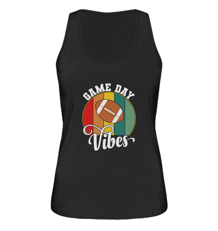 Game Day Vibes White - Ladies Organic Tank-Top