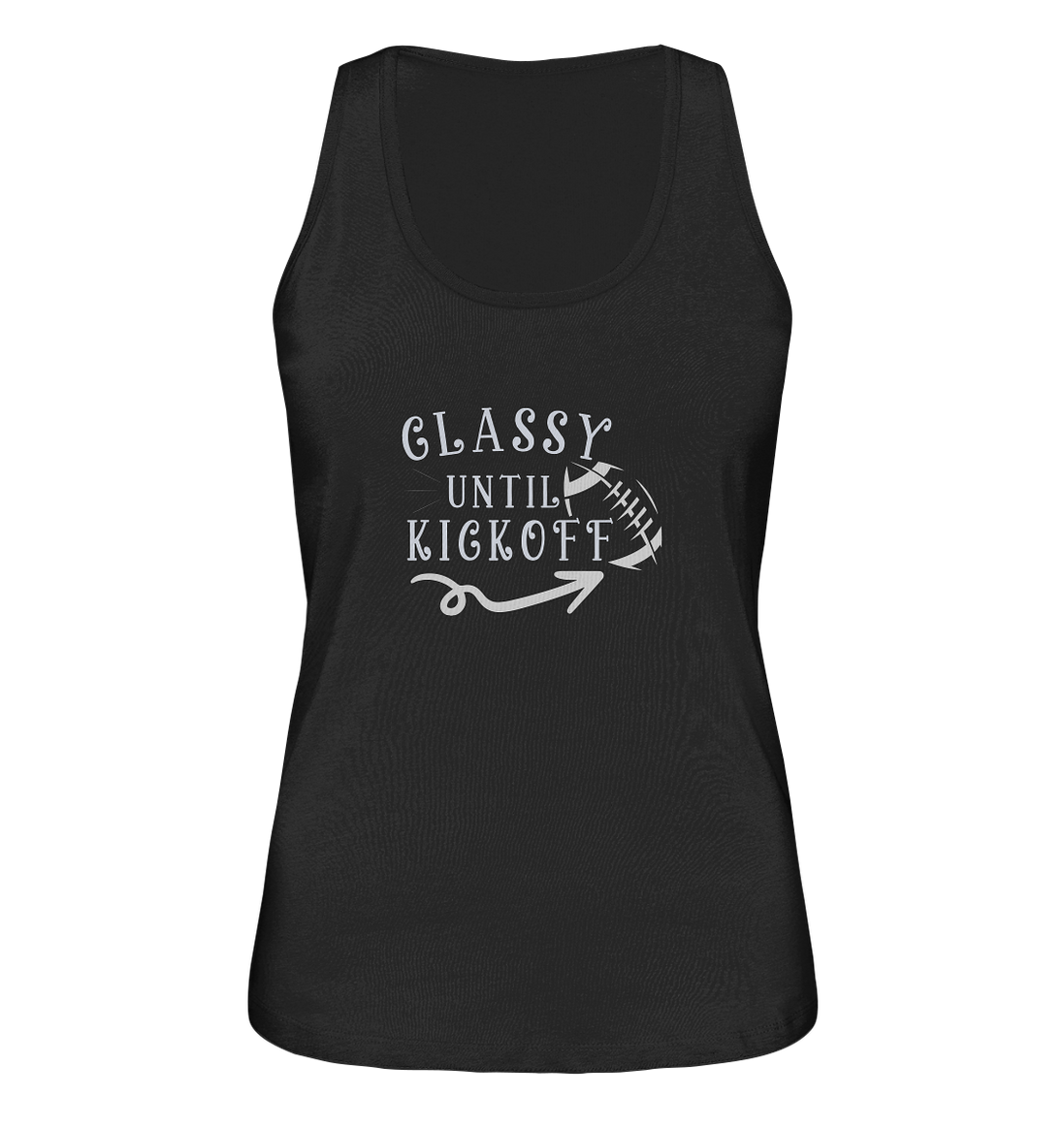 Glassy until Kick Off  - Ladies Organic Tank-Top
