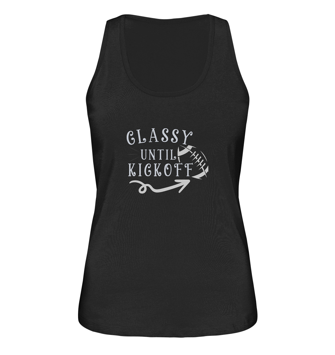 Glassy until Kick Off  - Ladies Organic Tank-Top