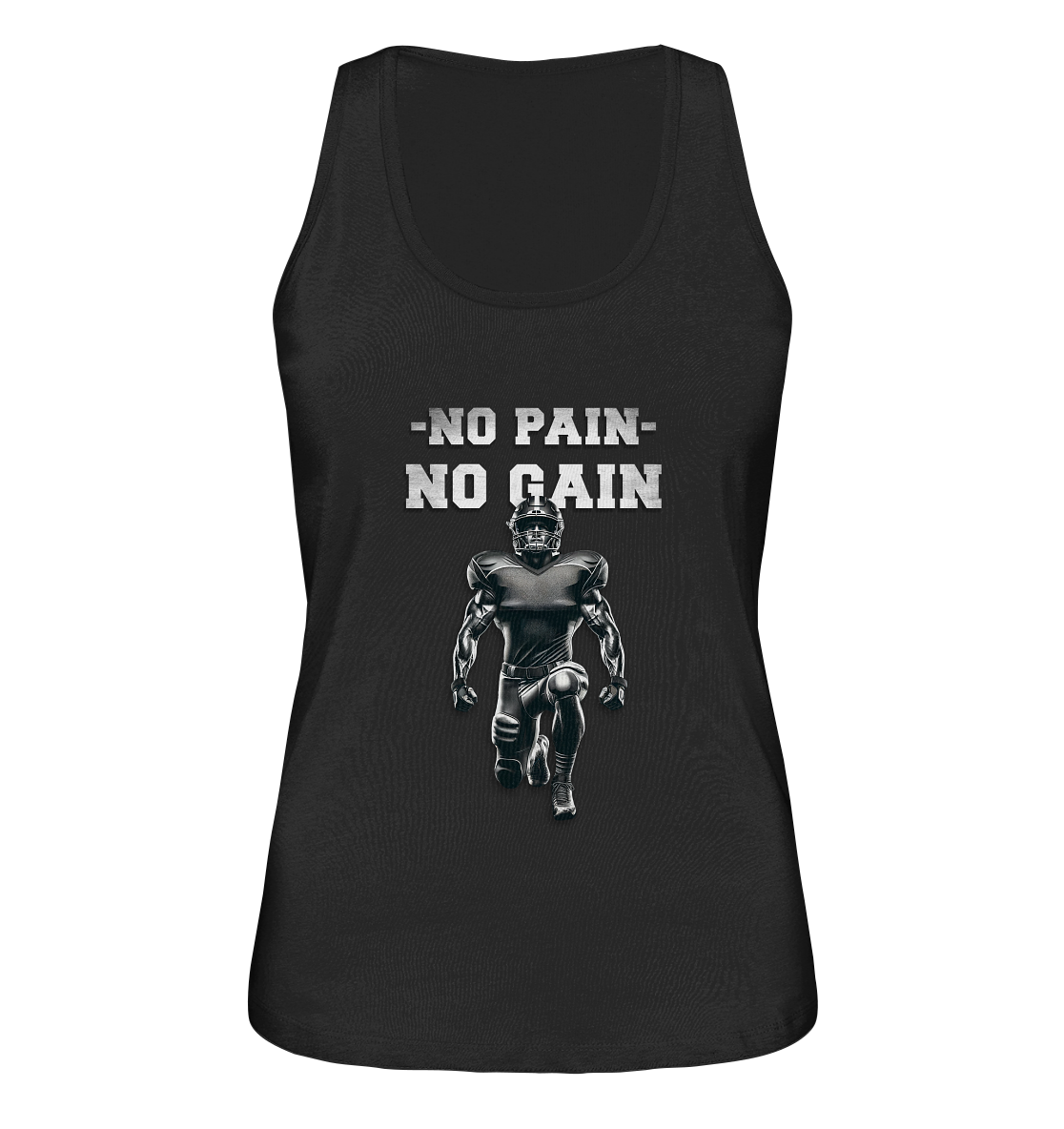 No Pain No Gain Metal  - Ladies Organic Tank-Top