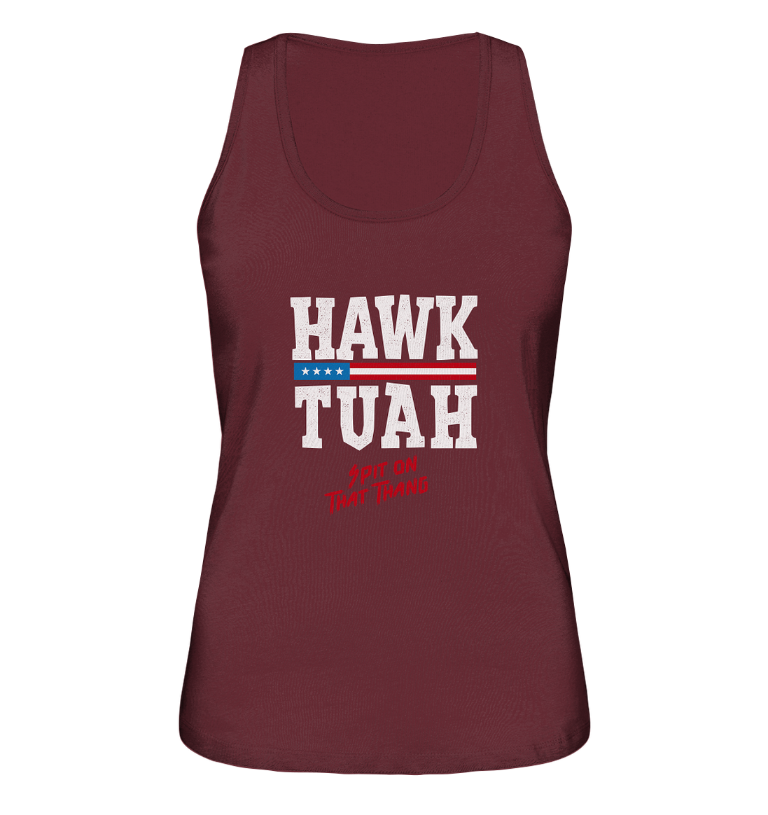 Hawk Tuah White - Women's Organic Tank Top
