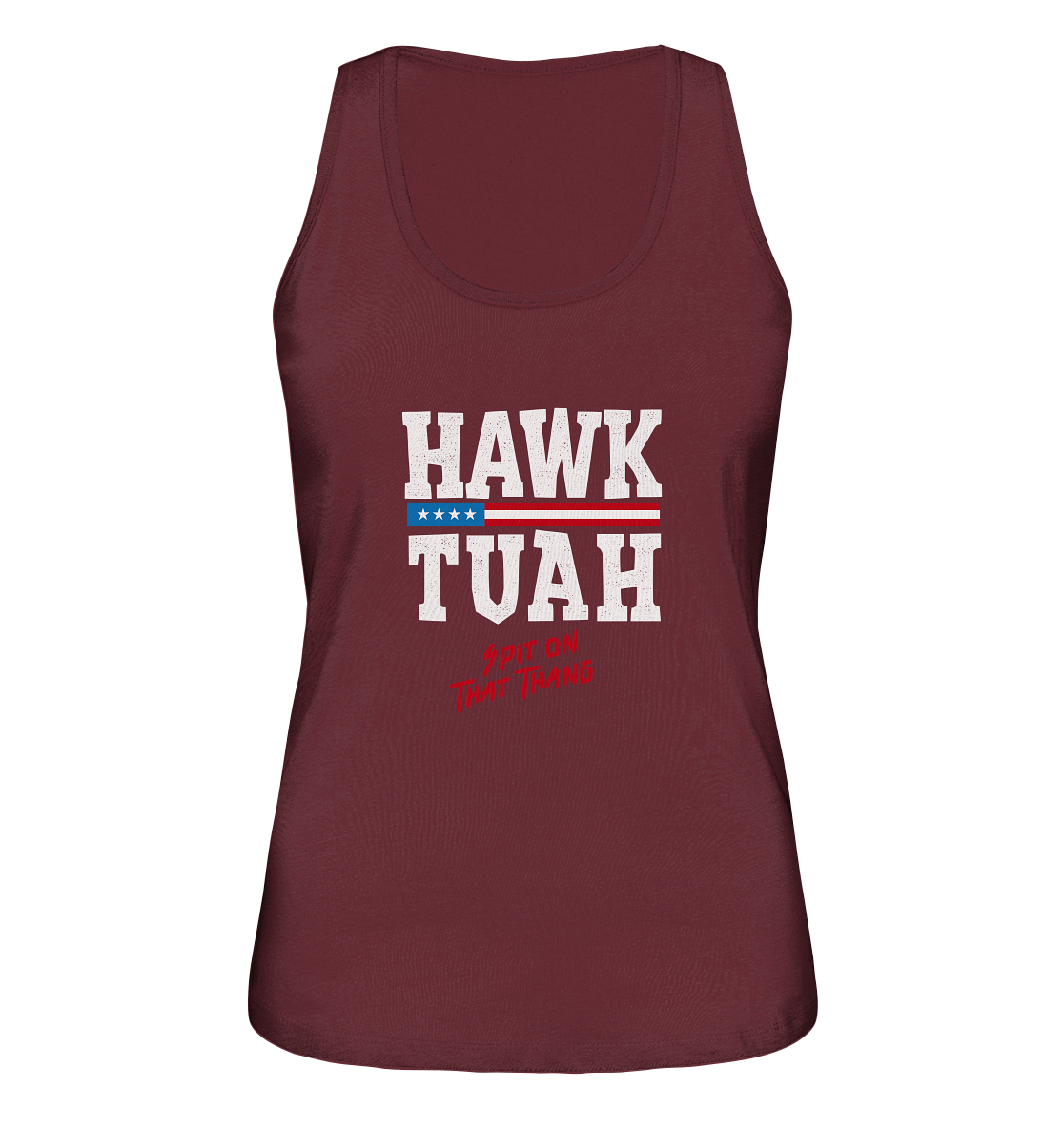 Hawk Tuah White - Women's Organic Tank Top