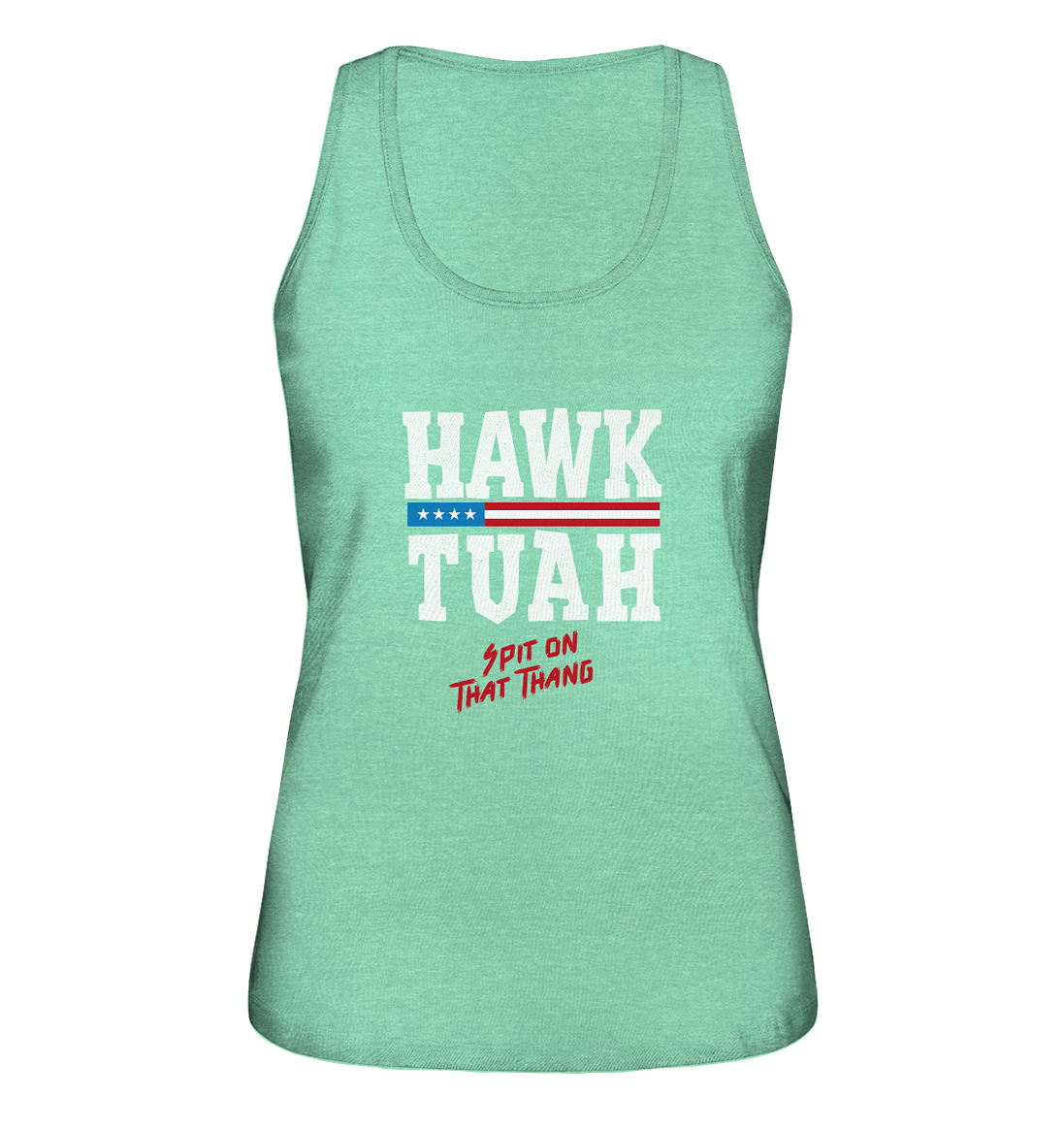 Hawk Tuah White - Women's Organic Tank Top