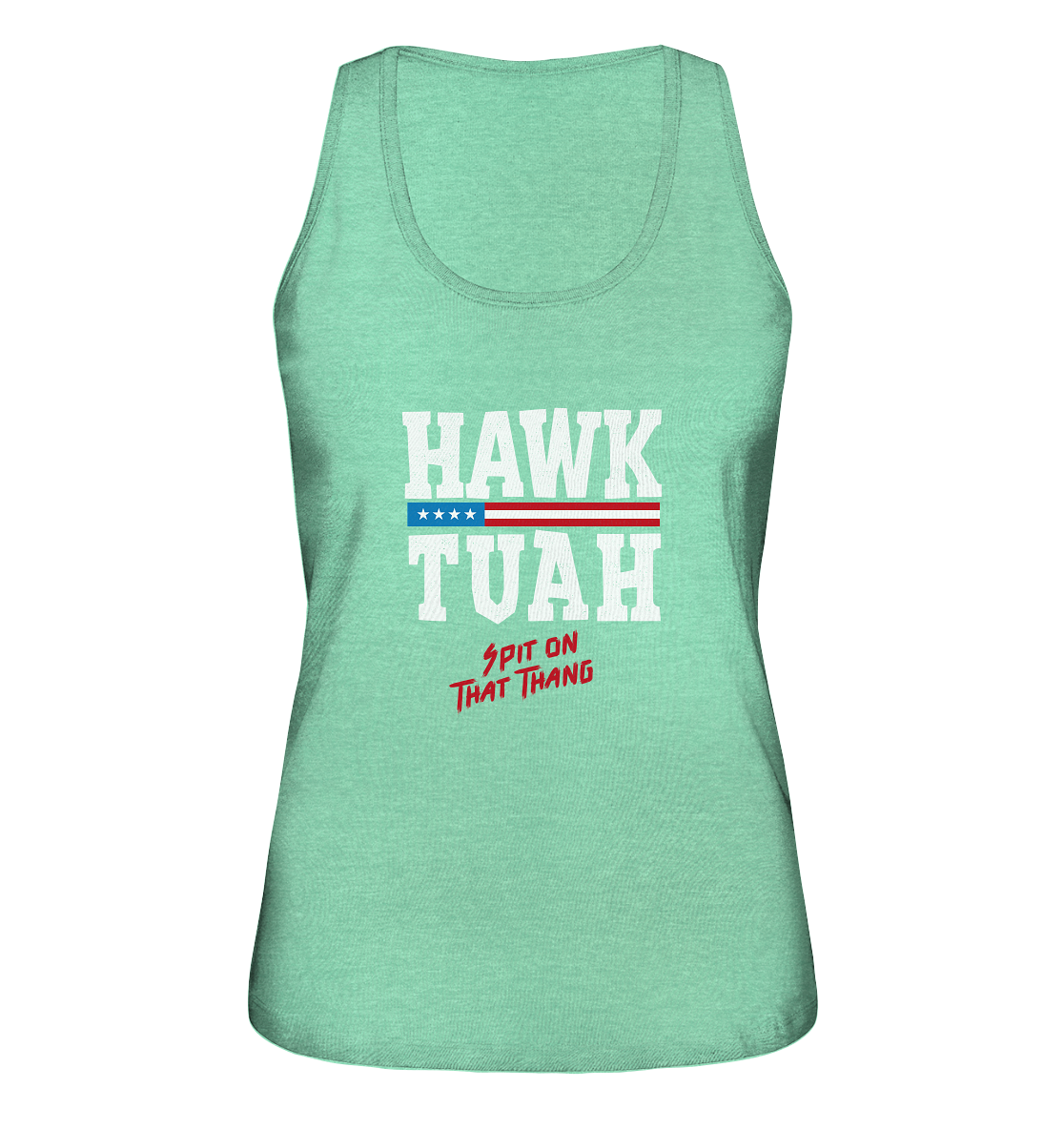 Hawk Tuah White - Women's Organic Tank Top