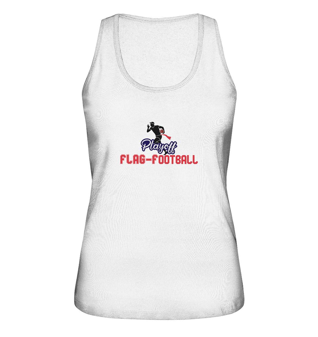 Playoff Flag Football  Men red - Ladies Organic Tank-Top