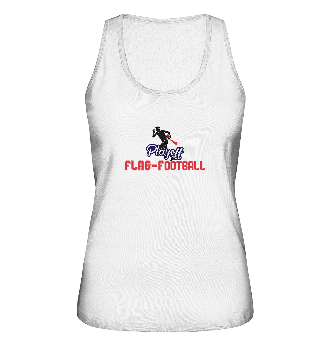 Playoff Flag Football  Men red - Ladies Organic Tank-Top