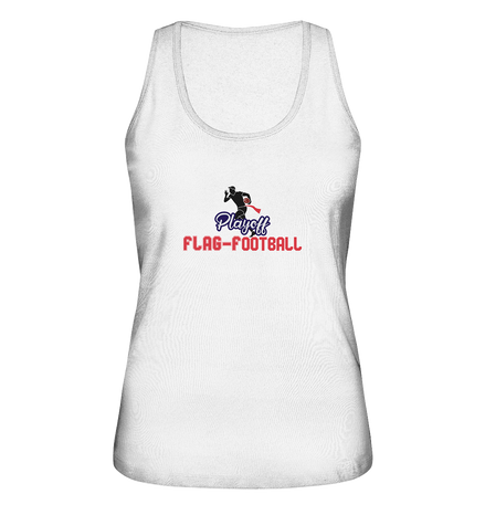 Playoff Flag Football  Men red - Ladies Organic Tank-Top