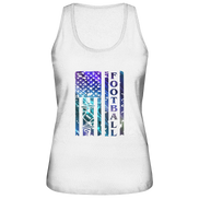 USA Football Flag  - Ladies Organic Tank-Top