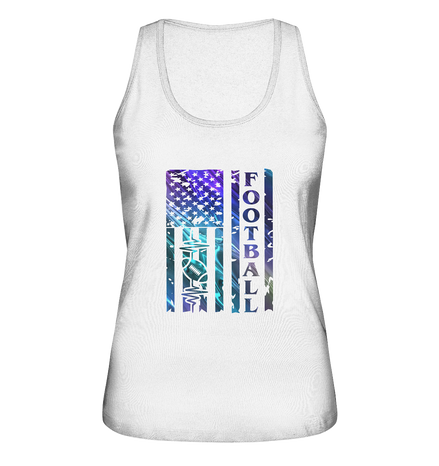 USA Football Flag  - Ladies Organic Tank-Top