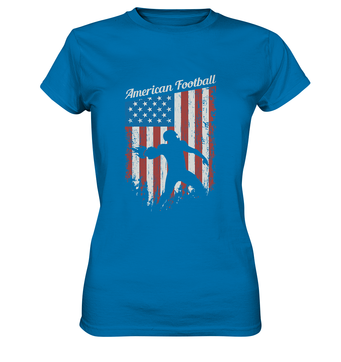 American Football Banner - Ladies Premium Shirt