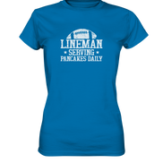 Lineman Serving Pancakes - Ladies Premium Shirt