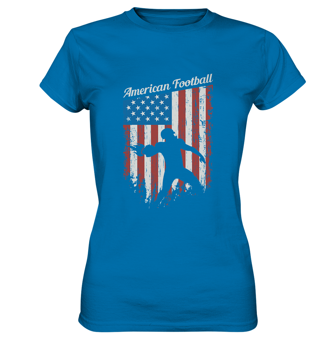 American Football Banner - Ladies Premium Shirt