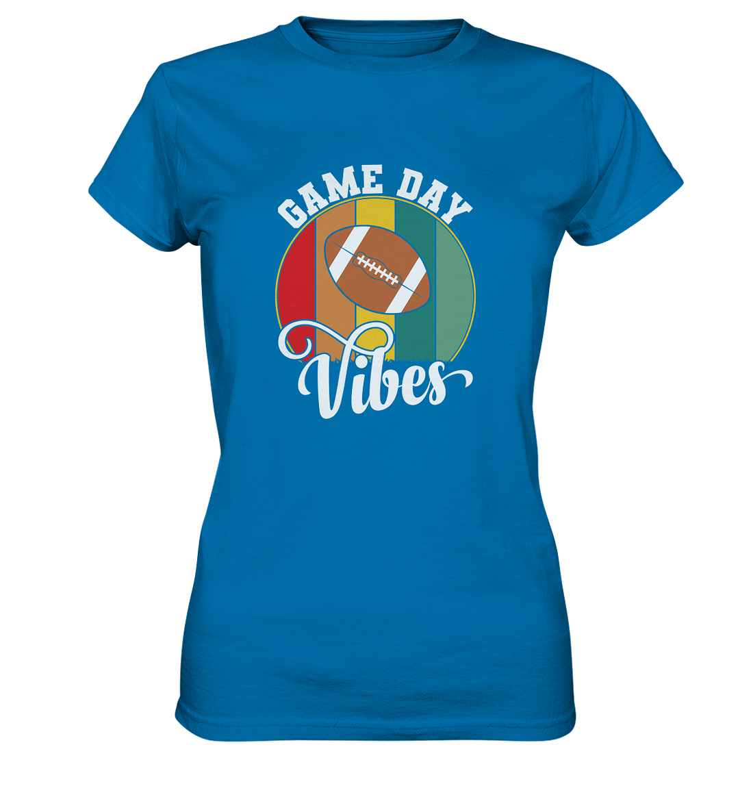 Game Day Vibes White - Ladies Premium Shirt