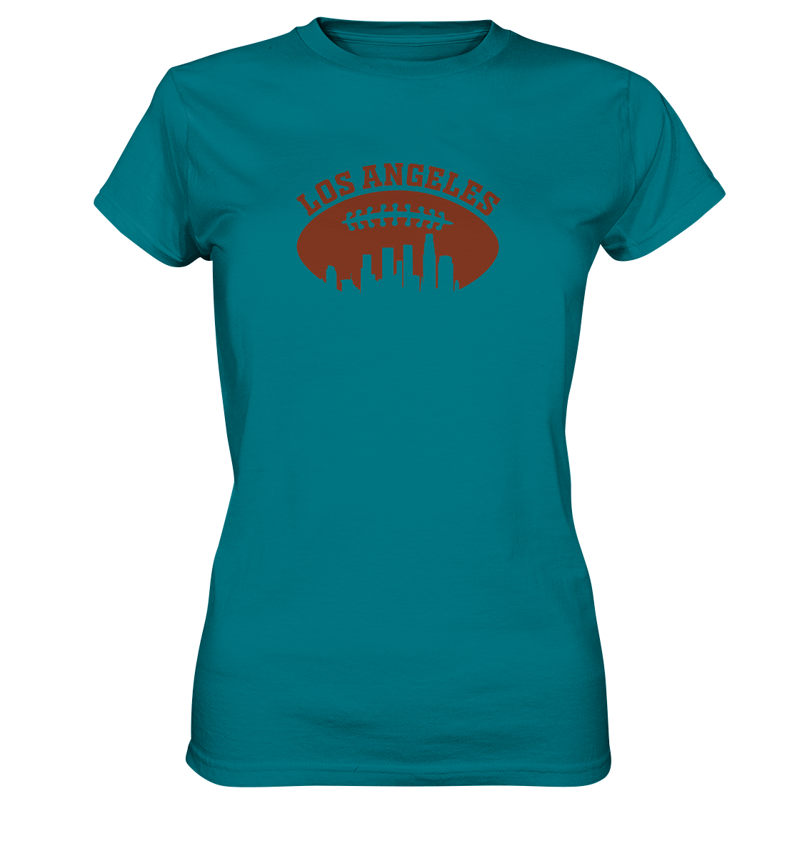 Los Angeles Football Silhouette - Ladies Premium Shirt