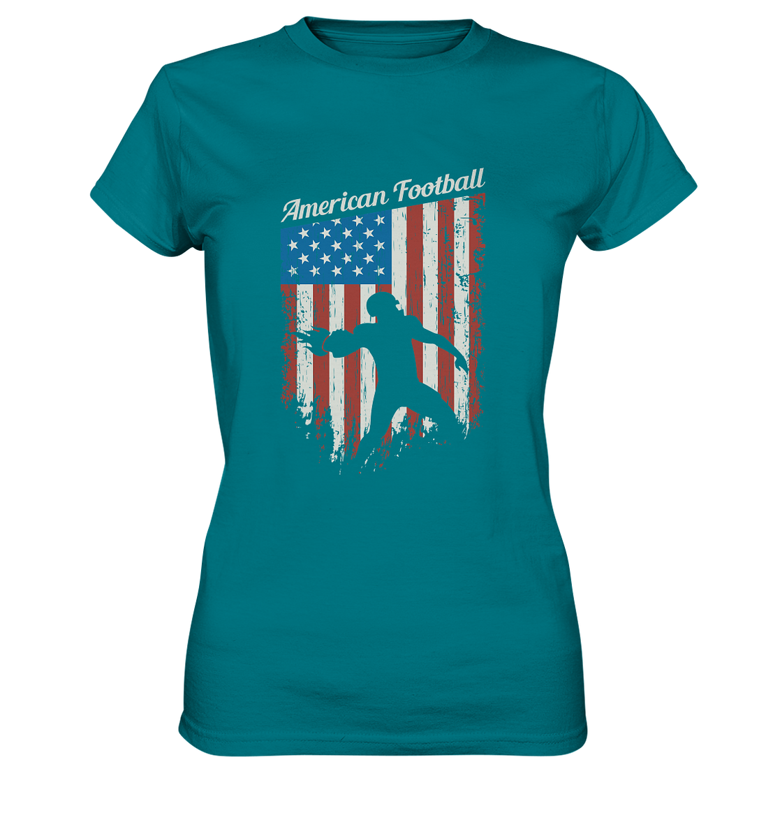 American Football Banner - Ladies Premium Shirt