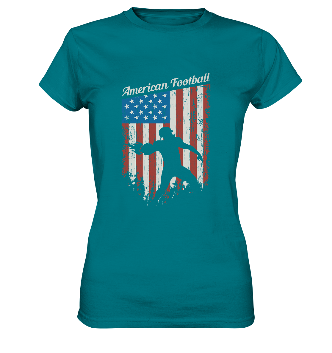 American Football Banner - Ladies Premium Shirt